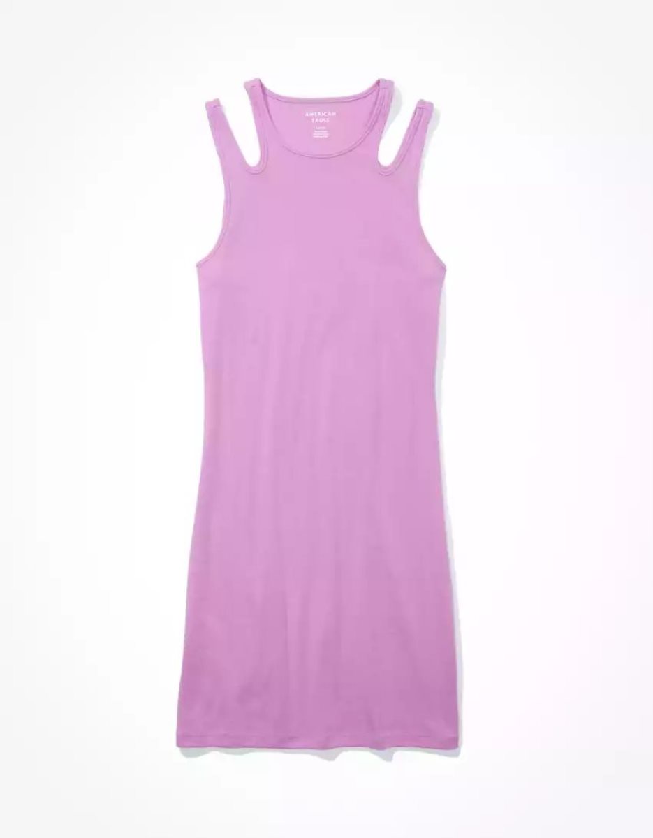 Mini Robe American Eagle AE Cut-Out Tank Violette Femme | JKT-62378563